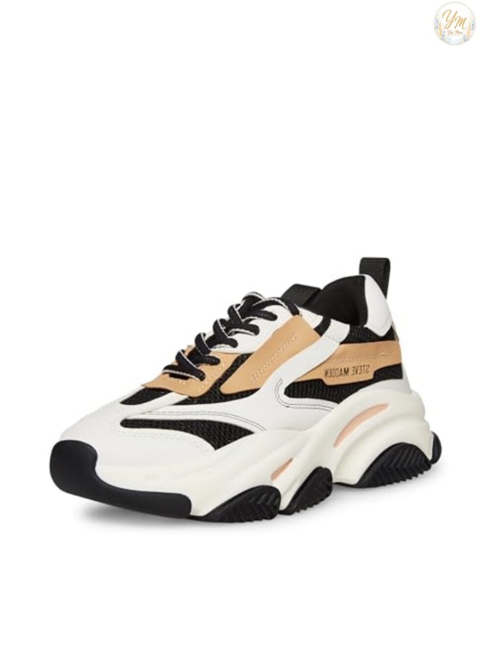 Chunky Lace-Up Platform Sneakers 2.5" Heel Narrow Fit Memory Foam